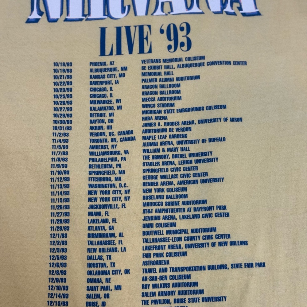 NIRVANA Yellow Smiley Face Tee - Picture 4 of 6